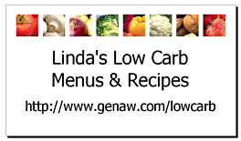 Linda's Low Carb Menus & Recipes